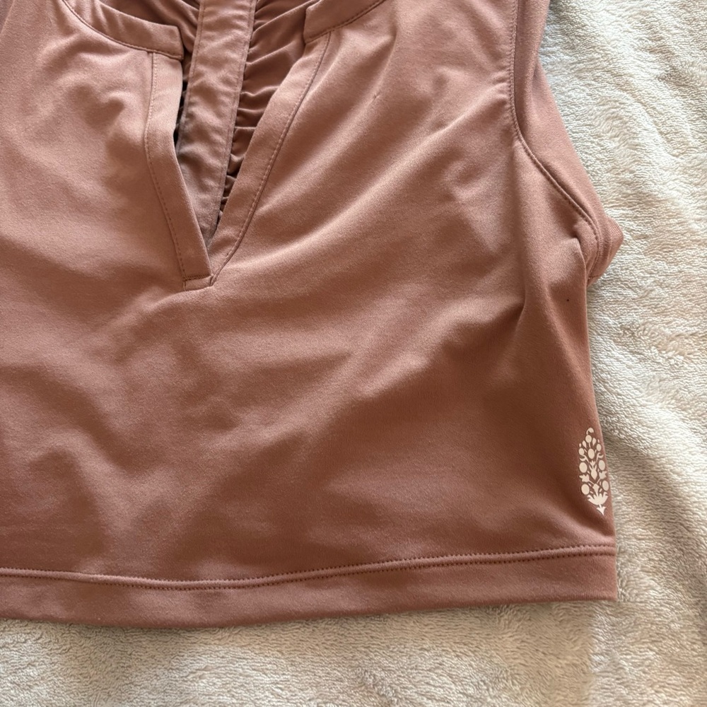 Free People Movement Women’s Brown Chic Sleeveless Tank & Leggings Co-Ord Set - Picture 6 of 16
